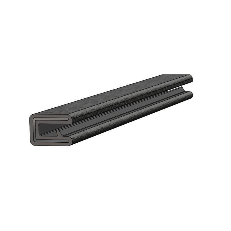 TACO Marine Flex Trim, 5/32 in Opening, 9/16 in Depth, Flexible PVC, Aluminum Clips — Quality Boat Parts