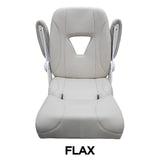 TACO Marine Boca Sport Helm Seat, 25 in, Adjustable Armrests, Roll-Back Bolster — Quality Boat Parts