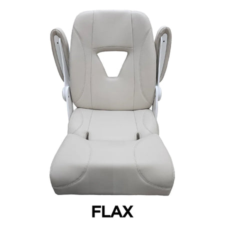 TACO Marine Boca Sport Helm Seat, 25 in, Adjustable Armrests, Roll-Back Bolster — Quality Boat Parts