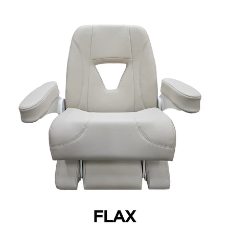 TACO Marine Boca Sport Helm Seat, 25 in, Adjustable Armrests, Roll-Back Bolster — Quality Boat Parts