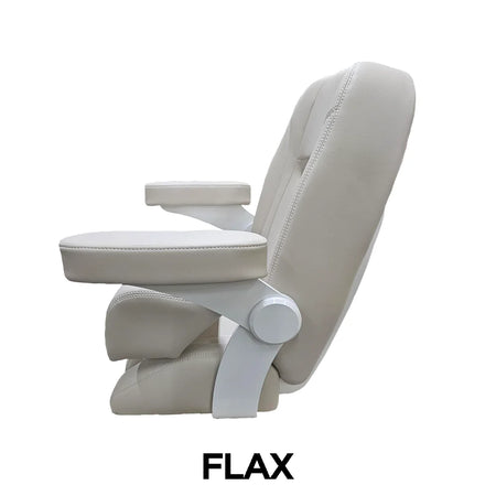 TACO Marine Boca Sport Helm Seat, 25 in, Adjustable Armrests, Roll-Back Bolster — Quality Boat Parts