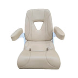 TACO Marine Boca Sport Helm Seat, 25 in, Adjustable Armrests, Roll-Back Bolster — Quality Boat Parts
