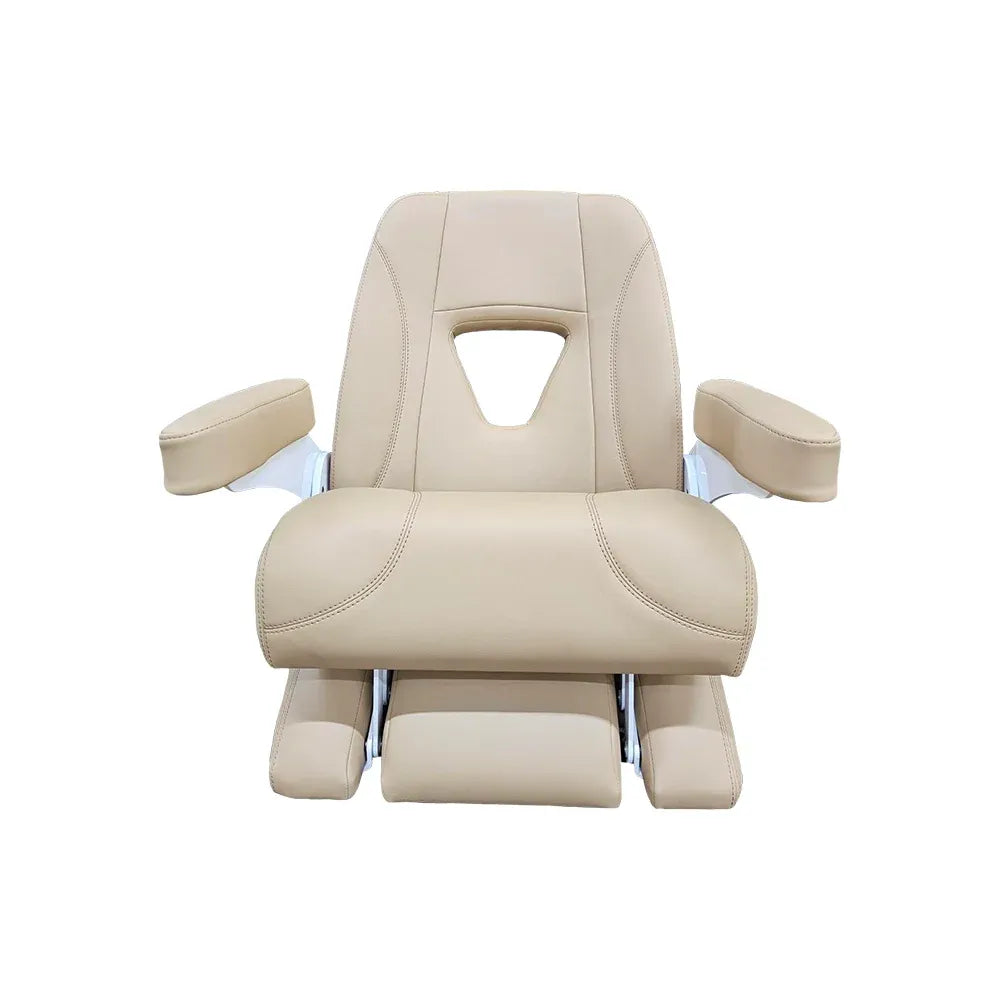 TACO Marine Boca Sport Helm Seat, 25 in, Adjustable Armrests, Roll-Back Bolster — Quality Boat Parts