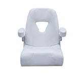 TACO Marine Boca Sport Helm Seat, 25 in, Adjustable Armrests, Roll-Back Bolster — Quality Boat Parts