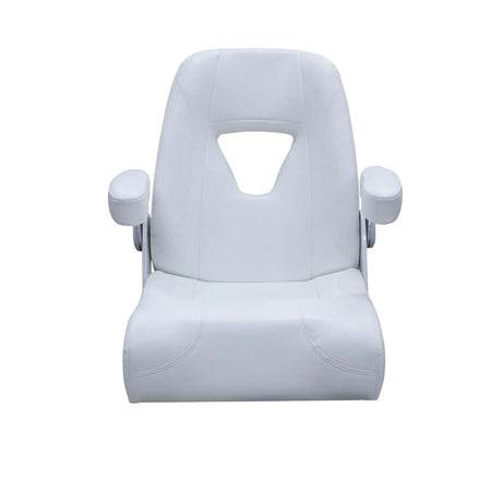 TACO Marine Boca Sport Helm Seat, 25 in, Adjustable Armrests, Roll-Back Bolster — Quality Boat Parts