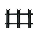 TACO Marine Surface Mount 3-Rod Deluxe Poly Rod Rack, 1-3/4 in ID — Quality Boat Parts