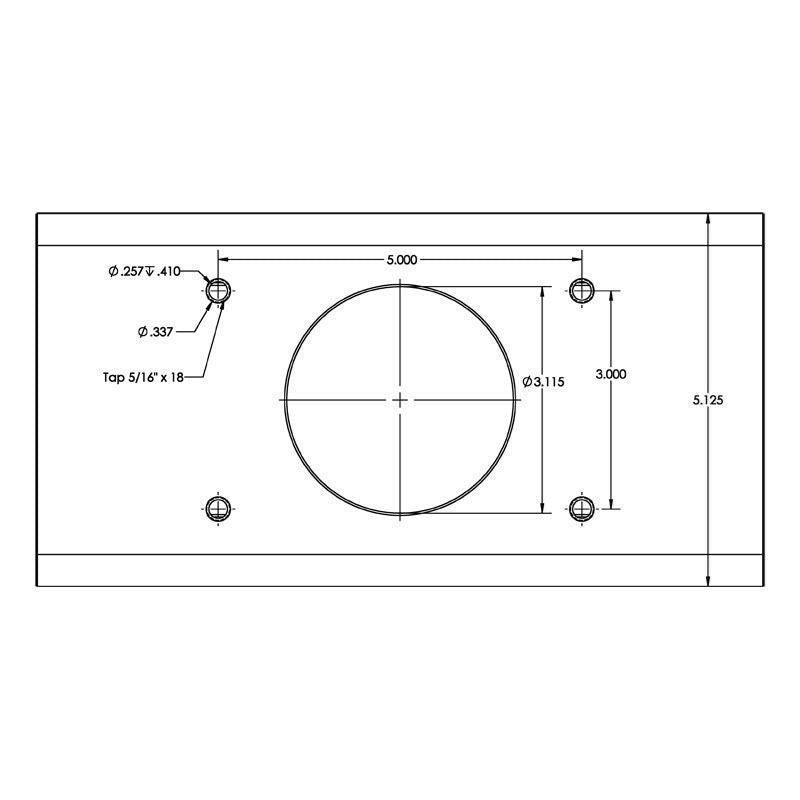 TACO Marine T-Top Extrusion Plate, For Grand Slam Mounts, Pre-Drilled, Pair — Quality Boat Parts