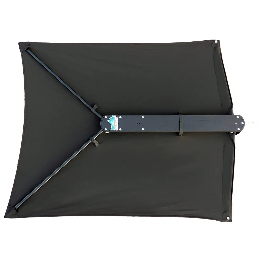 TACO Marine ShadeFin Boat Shade, For Standard Rod Holders, 5 x 6 ft, UPF 50+ — Quality Boat Parts