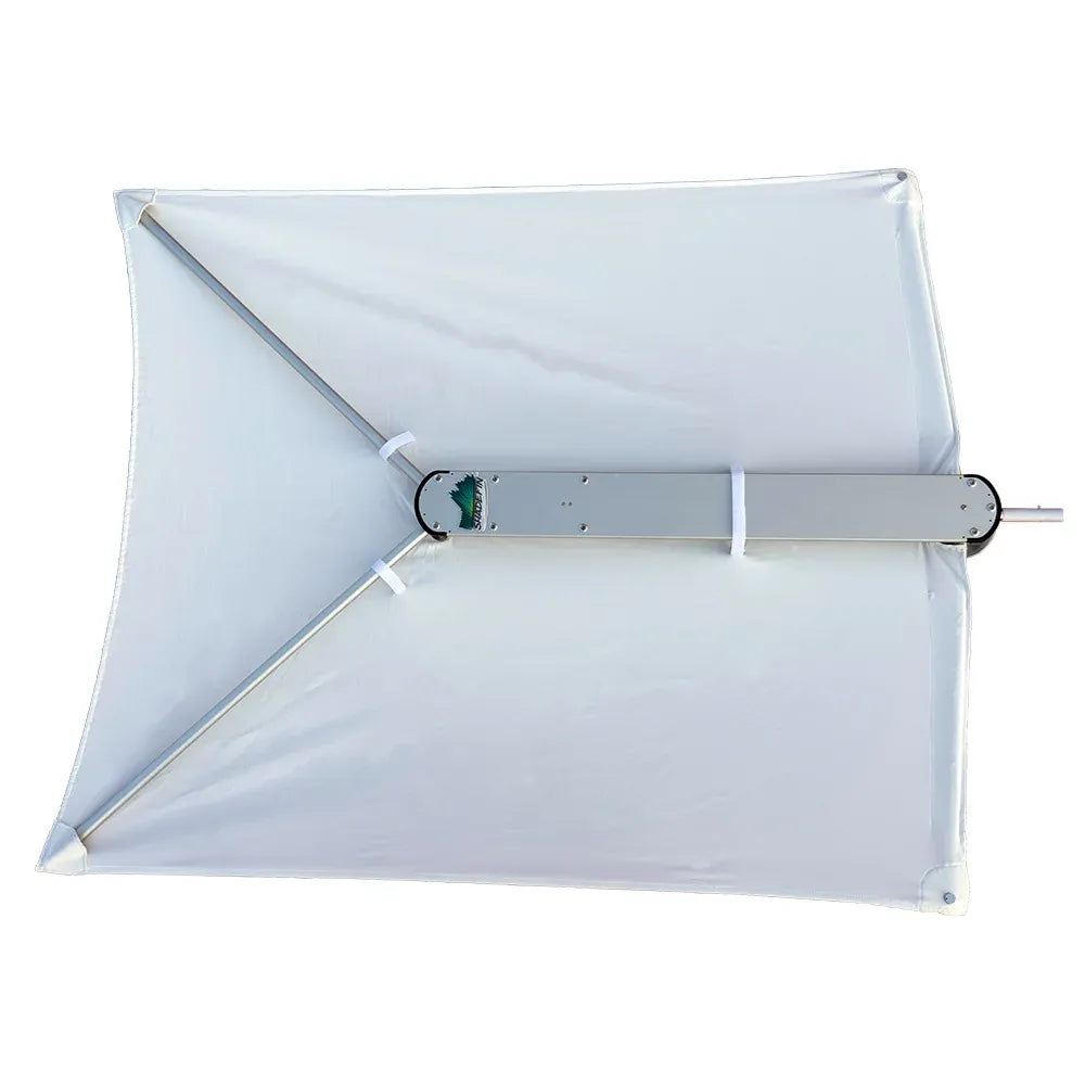 TACO Marine ShadeFin Boat Shade, For Standard Rod Holders, 5 x 6 ft, UPF 50+ — Quality Boat Parts