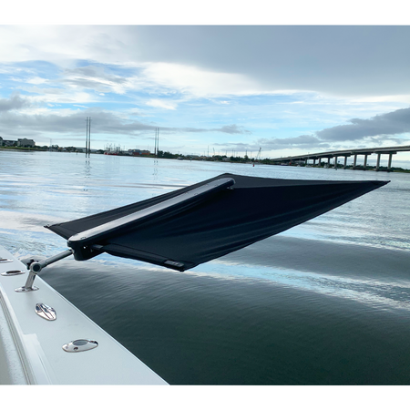TACO Marine ShadeFin Boat Shade, For Standard Rod Holders, 5 x 6 ft, UPF 50+ — Quality Boat Parts