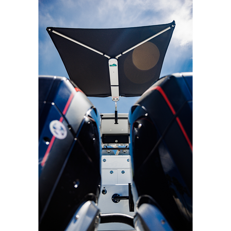 TACO Marine ShadeFin Boat Shade, For Standard Rod Holders, 5 x 6 ft, UPF 50+ — Quality Boat Parts
