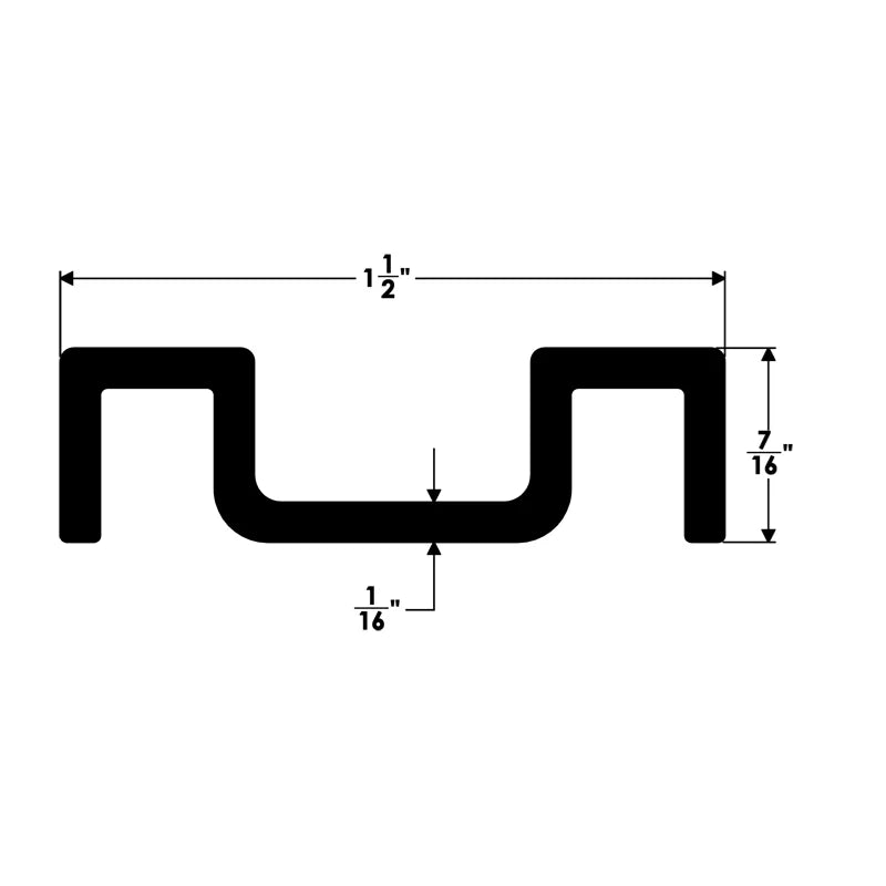 TACO Marine P05 Series Standard Trailer Glyde Slicks, 2 ft Length, 1-5/8 in Width, 7/16 in Thickness — Quality Boat Parts