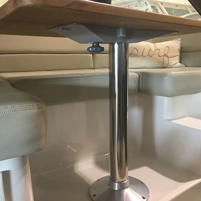 TACO Marine Z76-Series Fixed Height Table Pedestal Column, 3 in Dia, Single Taper — Quality Boat Parts