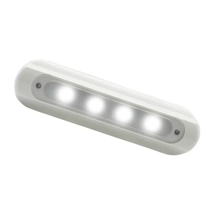 TACO Marine F38-8800 Series 4-LED Flat-Mount Deck Light, 12-24V, IP67, 700 lm, White Light — Quality Boat Parts
