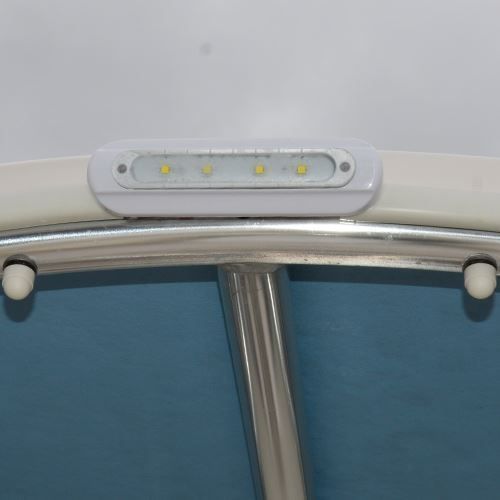 TACO Marine F38-8800 Series 4-LED Flat-Mount Deck Light, 12-24V, IP67, 700 lm, White Light — Quality Boat Parts