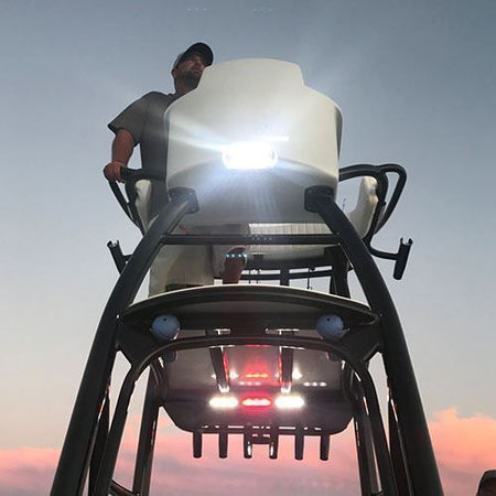 TACO Marine F38-8800 Series 4-LED Flat-Mount Deck Light, 12-24V, IP67, 700 lm, White Light — Quality Boat Parts