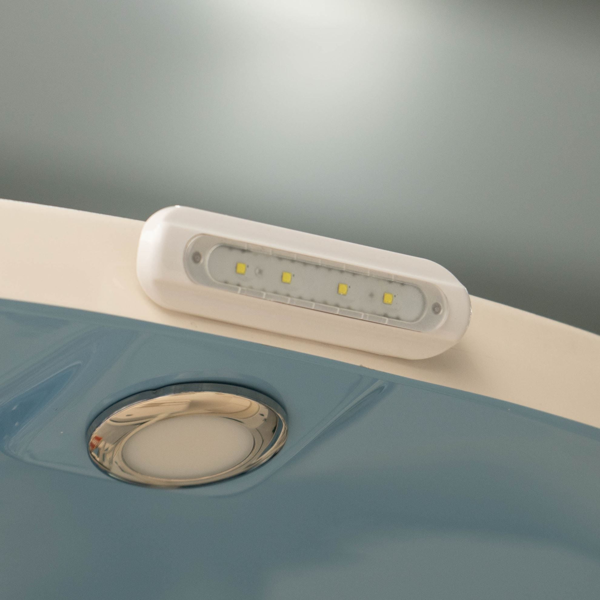 TACO Marine F38-8800 Series 4-LED Flat-Mount Deck Light, 12-24V, IP67, 700 lm, White Light — Quality Boat Parts