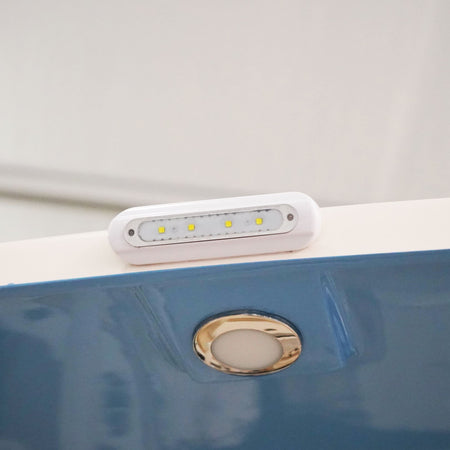 TACO Marine F38-8800 Series 4-LED Flat-Mount Deck Light, 12-24V, IP67, 700 lm, White Light — Quality Boat Parts