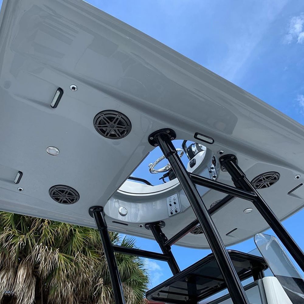 TACO Marine F38-8800 Series 4-LED Flat-Mount Deck Light, 12-24V, IP67, 700 lm, White Light — Quality Boat Parts