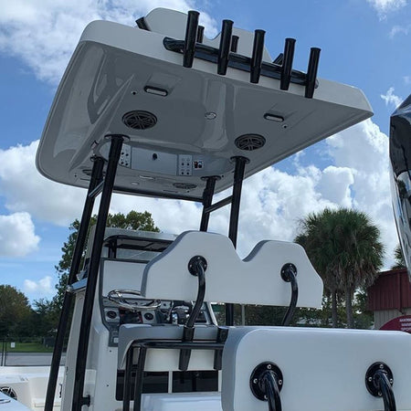 TACO Marine F38-8800 Series 4-LED Flat-Mount Deck Light, 12-24V, IP67, 700 lm, White Light — Quality Boat Parts