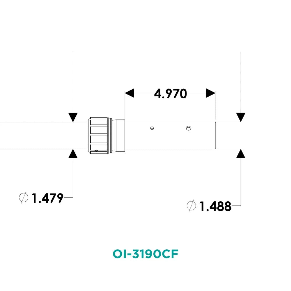 TACO Marine OI Series Open Water Internal & Collapsible Carbon Fiber Outrigger Poles, 3-Section, Twist & Lock, 400 lb Mono Halyard, For 1-1/2 in Mounts — Quality Boat Parts