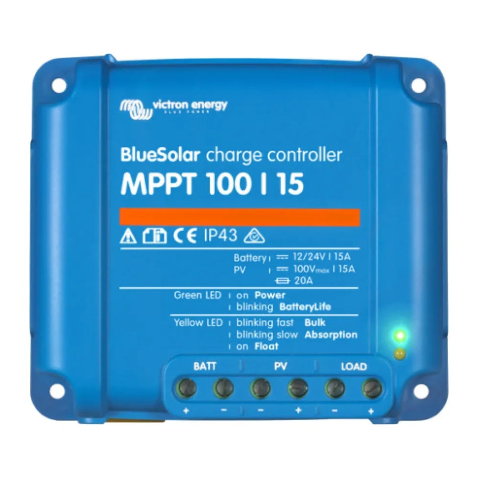 Victron Energy BlueSolar MPPT Solar Charge Controller, 12/24V, Load Output — Quality Boat Parts