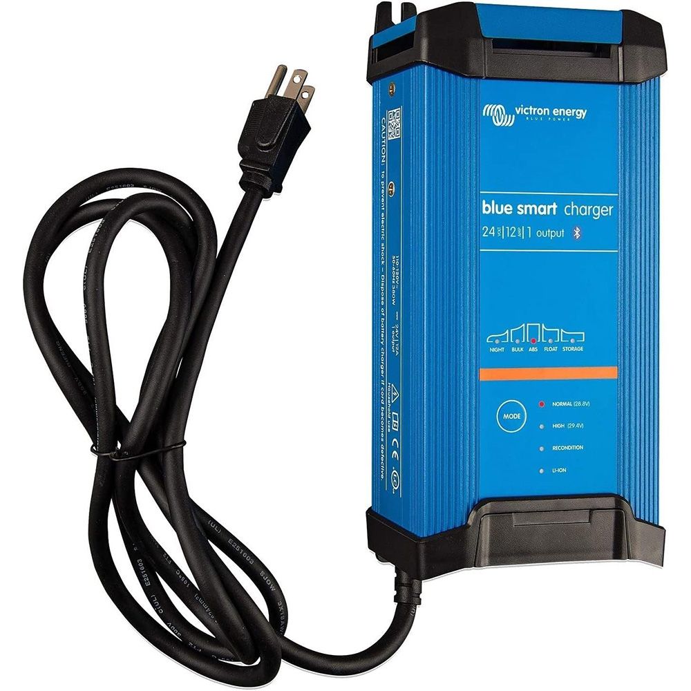 Victron Energy Blue Smart IP22 Battery Charger, 24V Output, 120V Input, Bluetooth, Dry Mount — Quality Boat Parts