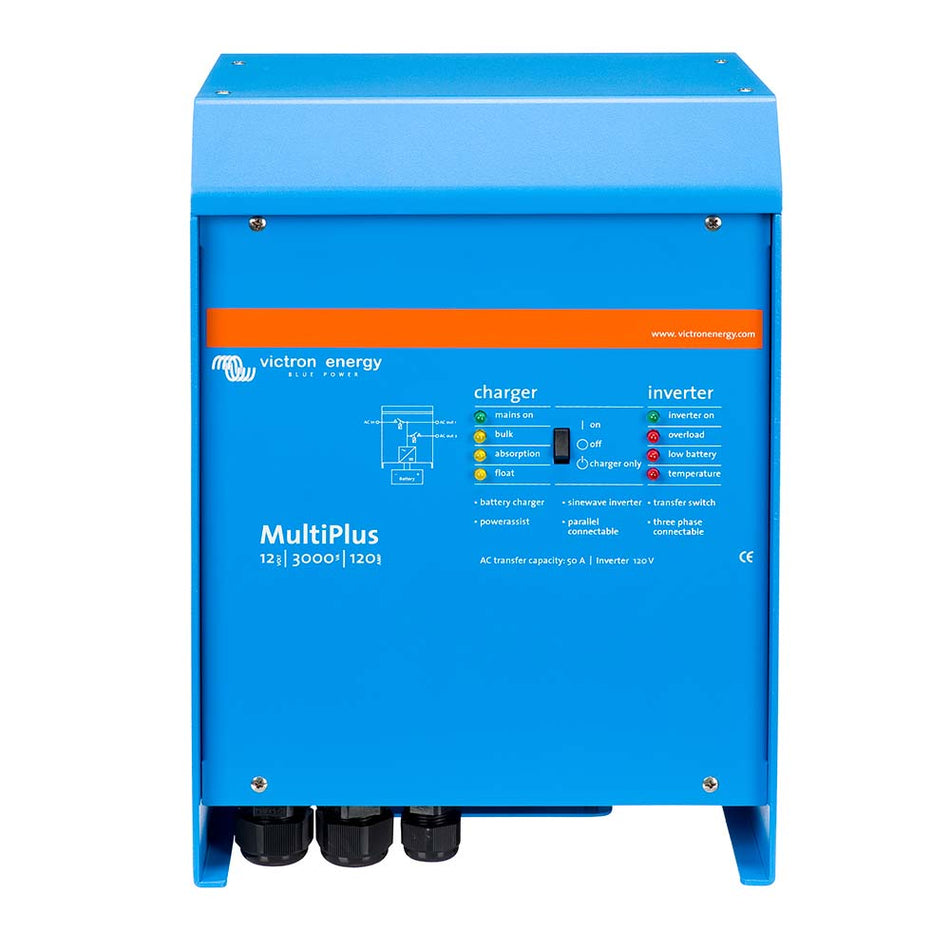 Victron Energy MultiPlus Inverter/Charger, 3000VA, 120V AC, VE.Bus, 50A Transfer Switch — Quality Boat Parts