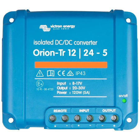 Victron Energy Orion-Tr Isolated DC-DC Converter, 110-120W, IP43, Remote On/Off — Quality Boat Parts