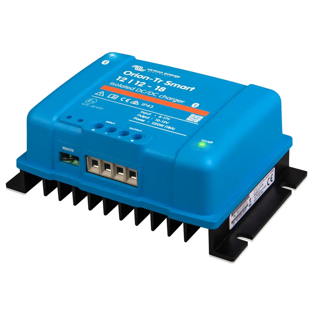 Victron Energy Orion-Tr Smart Isolated DC-DC Charger, Built-in Bluetooth, Adaptive 3-Stage Charging, Remote On/Off — Quality Boat Parts