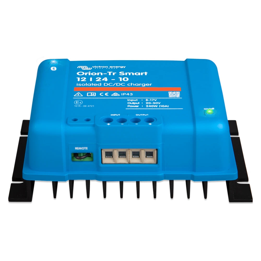 Victron Energy Orion-Tr Smart Isolated DC-DC Charger, Built-in Bluetooth, Adaptive 3-Stage Charging, Remote On/Off — Quality Boat Parts