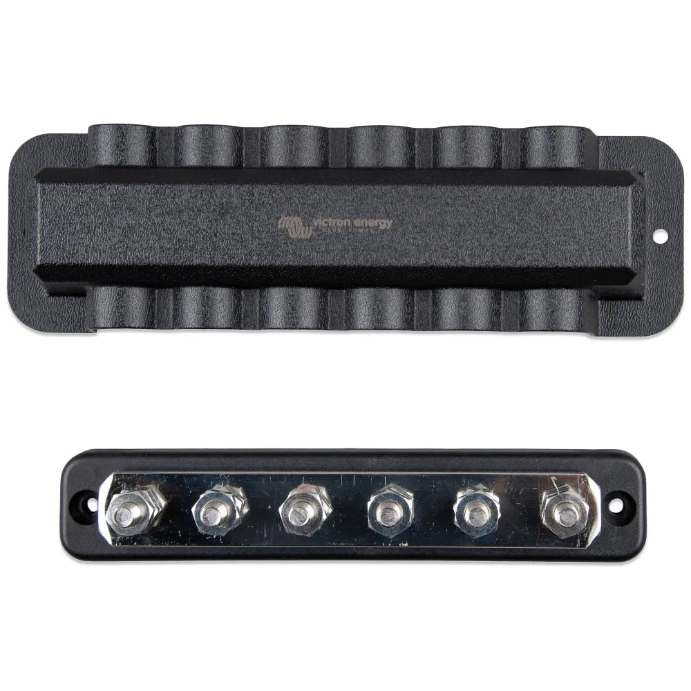 Victron Energy Busbar with Cover, 250A, 70VDC, 5/16 in Terminals — Quality Boat Parts