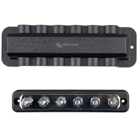 Victron Energy Busbar with Cover, 250A, 70VDC, 5/16 in Terminals — Quality Boat Parts