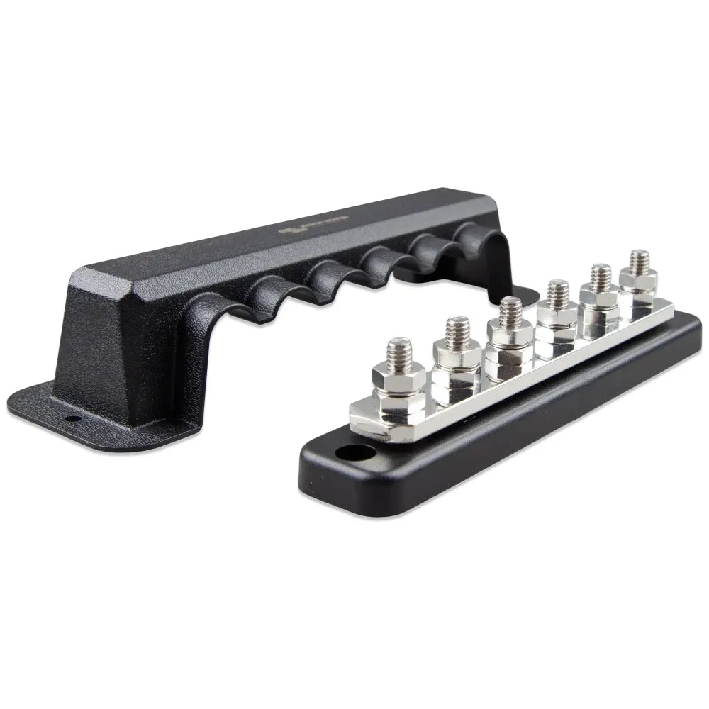 Victron Energy Busbar with Cover, 250A, 70VDC, 5/16 in Terminals — Quality Boat Parts
