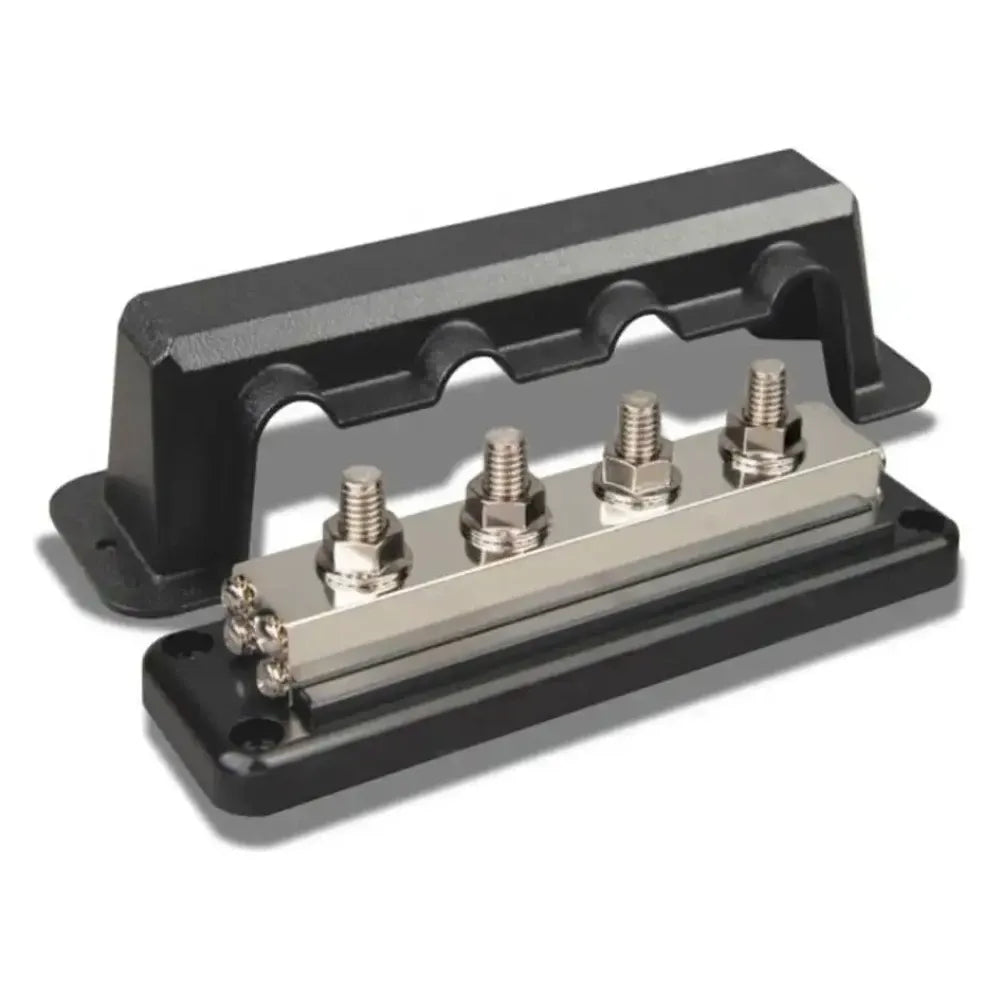Victron Energy Busbar with Cover, 600A, 3/8 in and M8 Terminals — Quality Boat Parts