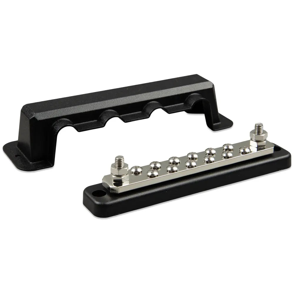 Victron Energy 250A 2P Busbar with Cover, 70VDC, 5/16 in Studs — Quality Boat Parts
