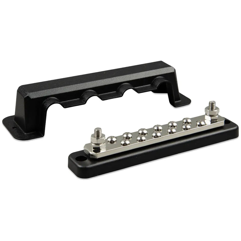 Victron Energy 250A 2P Busbar with Cover, 70VDC, 5/16 in Studs — Quality Boat Parts