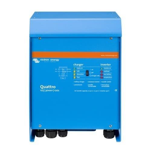 Victron Energy Quattro Inverter/Charger, 120V, VE.Bus, Dual AC Inputs — Quality Boat Parts