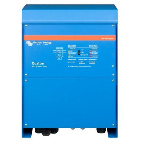 Victron Energy Quattro 12/5000/220-100/100 Inverter Charger, 120V, VE.Bus — Quality Boat Parts