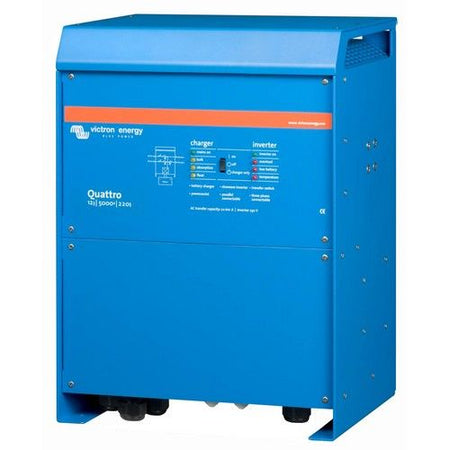Victron Energy Quattro 12/5000/220-100/100 Inverter Charger, 120V, VE.Bus — Quality Boat Parts