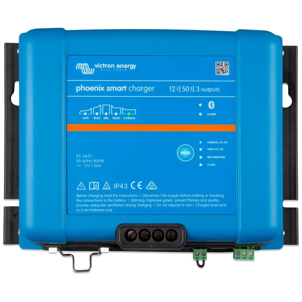 Victron Energy Phoenix Smart IP43 Battery Charger, 3 Outputs, 120-240V, Bluetooth — Quality Boat Parts