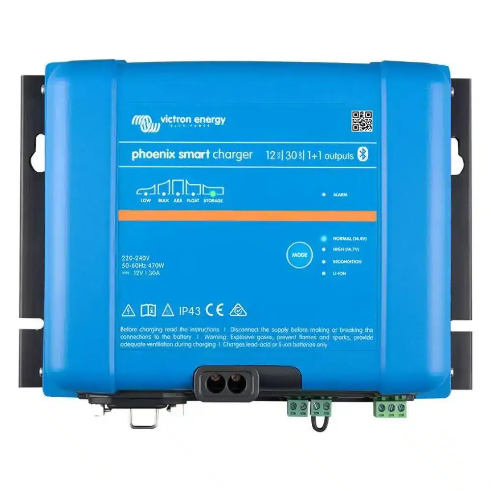Victron Energy Phoenix Smart IP43 Battery Charger, 1+1 Output, 120-240V AC, Bluetooth — Quality Boat Parts