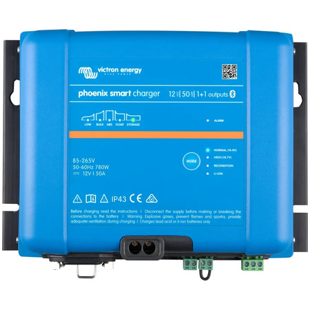 Victron Energy Phoenix Smart IP43 Battery Charger, 1+1 Output, 120-240V AC, Bluetooth — Quality Boat Parts