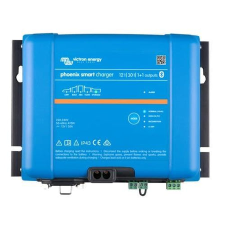 Victron Energy Phoenix Smart IP43 Battery Charger, 1+1 Output, 120-240V AC, Bluetooth — Quality Boat Parts