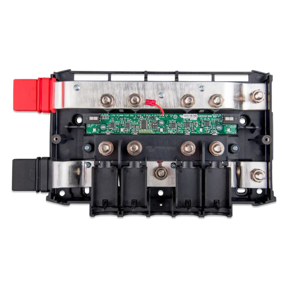 Victron Energy Lynx Distributor DC Busbar, 1000A, 9-60VDC, 4 Fused Connections, LED Fuse Monitoring — Quality Boat Parts