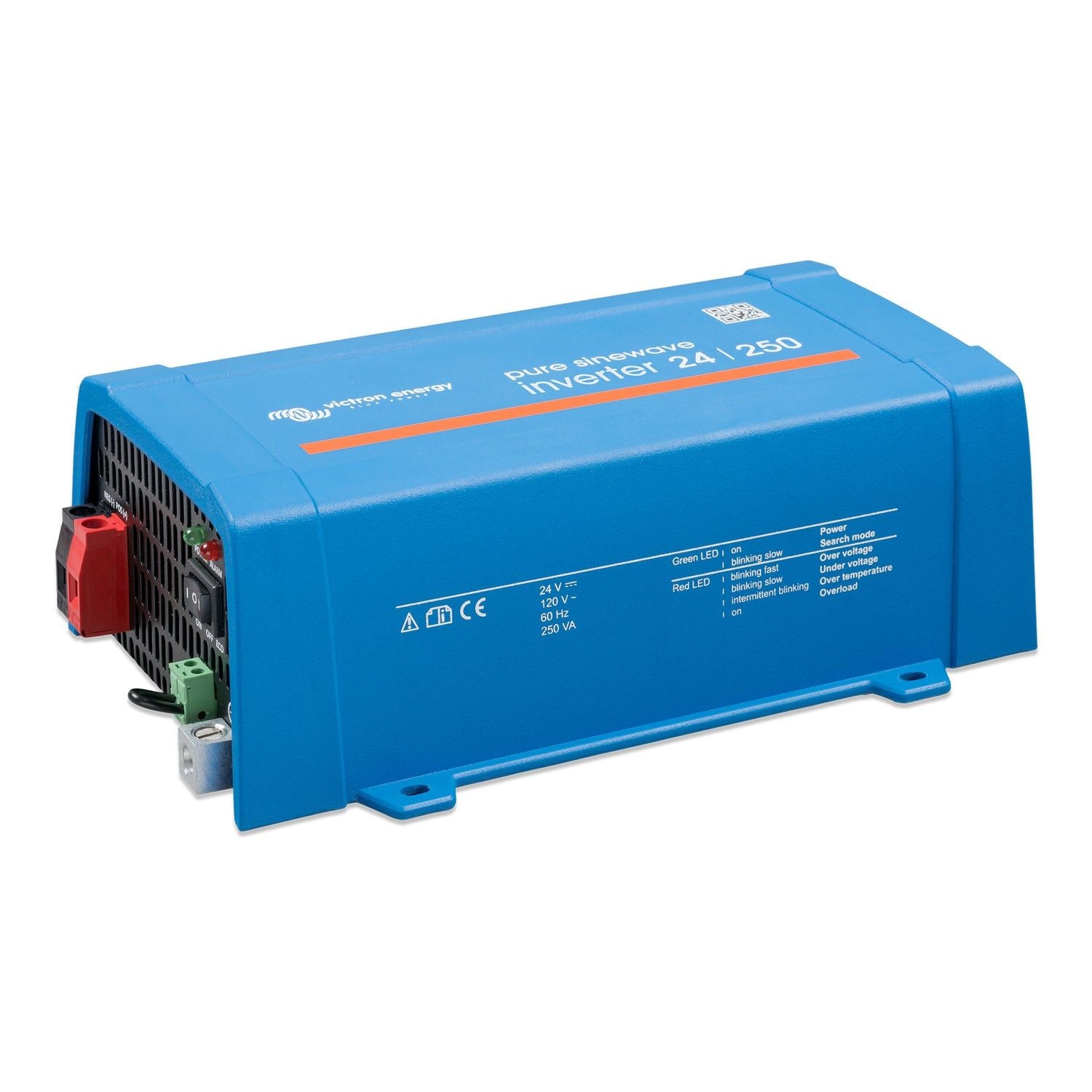 Victron Energy Phoenix 250VA Inverter, 120V Output, VE.Direct, NEMA GFCI — Quality Boat Parts