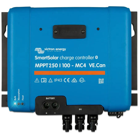 Victron Energy SmartSolar MPPT VE.Can Solar Charge Controller, 250V PV, 12/24/36/48V, Bluetooth — Quality Boat Parts