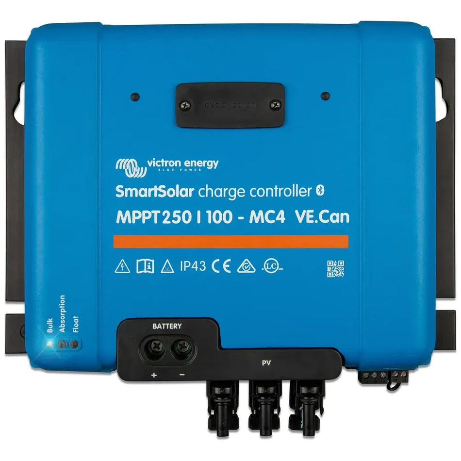 Victron Energy SmartSolar MPPT VE.Can Solar Charge Controller, 250V PV, 12/24/36/48V, Bluetooth — Quality Boat Parts