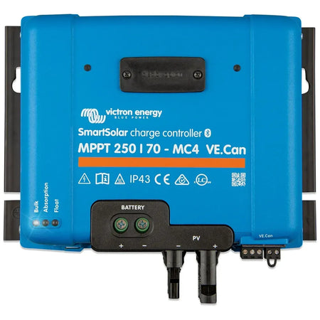 Victron Energy SmartSolar MPPT VE.Can Solar Charge Controller, 250V PV, 12/24/36/48V, Bluetooth — Quality Boat Parts