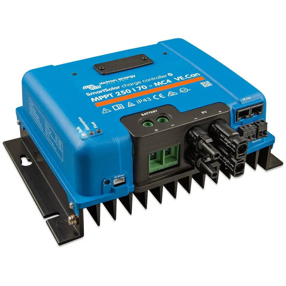 Victron Energy SmartSolar MPPT VE.Can Solar Charge Controller, 250V PV, 12/24/36/48V, Bluetooth — Quality Boat Parts